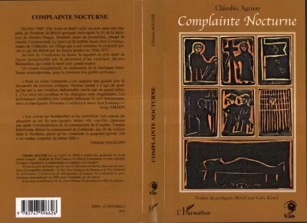 Complainte nocturne - Claudio Aguiar - Editions L'Harmattan