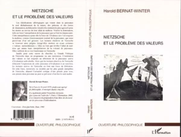 Nietzsche et le problème des valeurs - Harold Bernat - Editions L'Harmattan