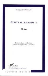 Ecrits allemands - I