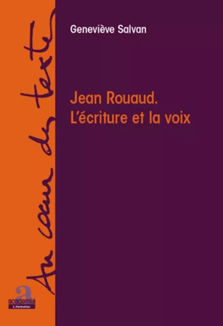 Jean Rouaud - Geneviève Salvan - Academia