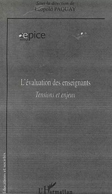 L'évaluation des enseignants - Léopold Paquay - Editions L'Harmattan