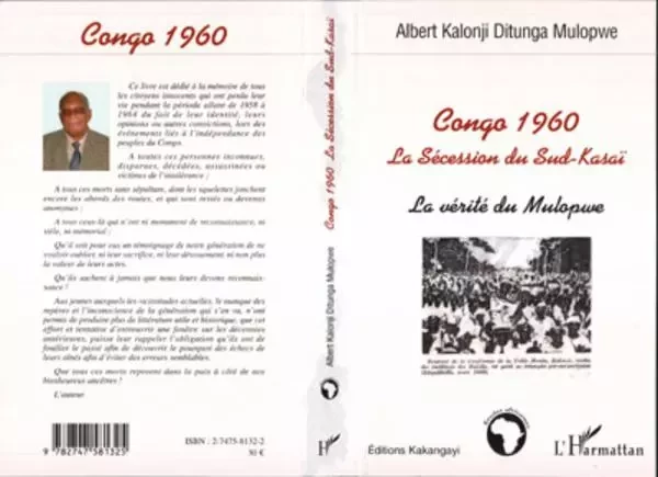 Congo 1960 - Albert Kalonji Ditunga Mulopwe - Editions L'Harmattan