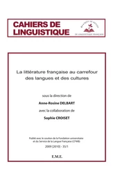 La Littérature française au carrefour des langues et des cultures