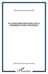 Le caractère équitable de la représentation politique