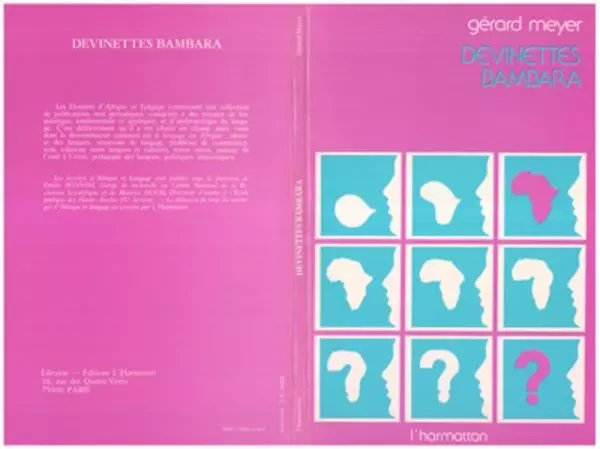 Devinettes Bambara - Gérard Meyer - Editions L'Harmattan