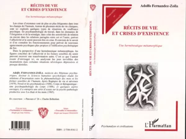 RECITS DE VIE ET CRISES D'EXISTENCE - Adolfo Fernandez-Zoïla - Editions L'Harmattan