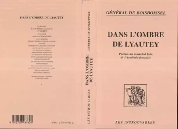 Dans l'ombre de Lyautey - Henry de Boisboissel - Editions L'Harmattan