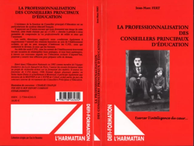 Professionnalisation des conseillers principaux d'éducation - Jean-Marc Fert - Editions L'Harmattan