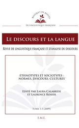 Ethnotypes et sociotypes : normes, discours, cultures