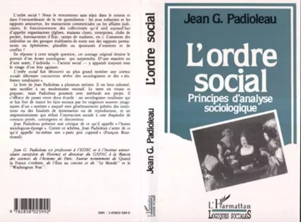 L'ordre social - Jean Gustave Padioleau - Editions L'Harmattan