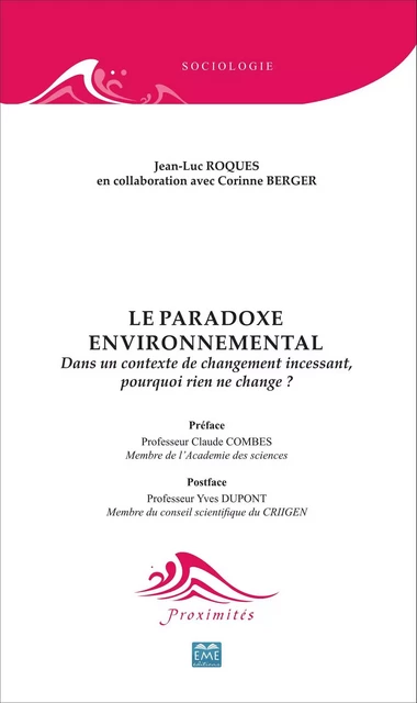 Le paradoxe environnemental - Corinne Berger, Jean-Luc Roques - EME Editions