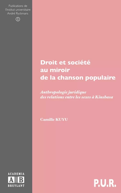 DROIT ET SOCIETE AU MIROIR DE LA CHANSON POPULAIRE -  - Academia