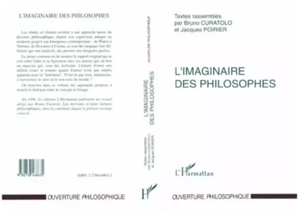 L'imaginaire des Philosophes - Bruno Curatolo, Jacques Poirier - Editions L'Harmattan