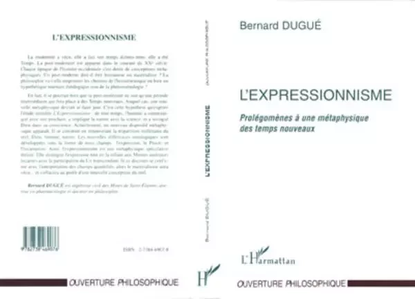 L'expressionnisme - Bernard Dugué - Editions L'Harmattan