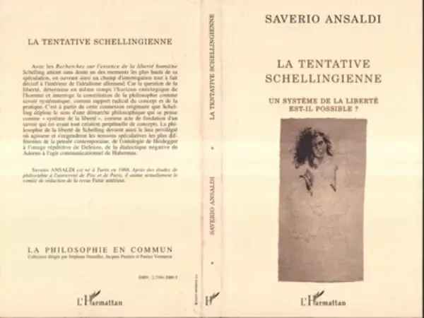 La tentative schellingienne - Saverio Ansaldi - Editions L'Harmattan