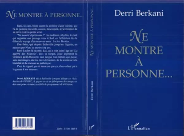 Ne montre à personne - Derri Berkani - Editions L'Harmattan