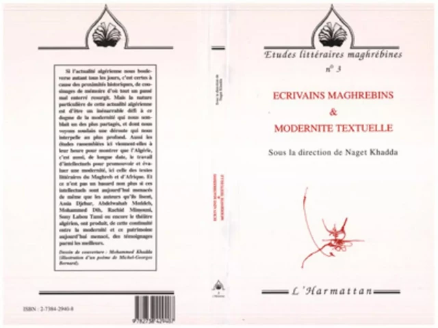 Ecrivains maghrébins & modernité textuelle - Naget Khadda - Editions L'Harmattan