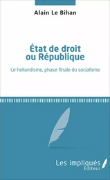 État de droit ou République