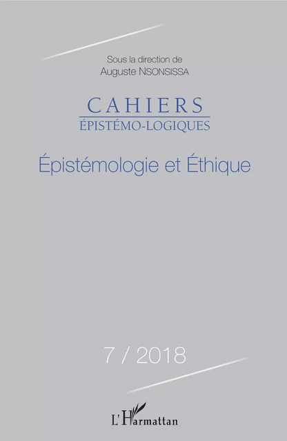 Epistémologie et éthique - Auguste Nsonsissa - Editions L'Harmattan