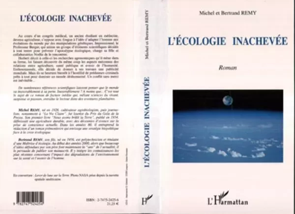 L'ECOLOGIE INACHEVÉE - Bertrand Remy, Michel Remy - Editions L'Harmattan