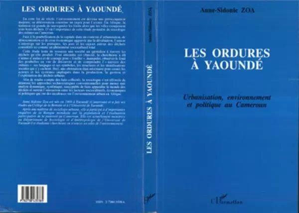 Les ordures à Yaoundé - Anne-Sidonie Zoa - Editions L'Harmattan