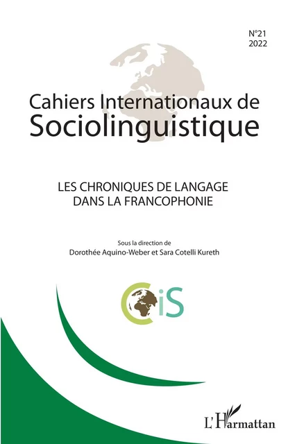 Les chroniques de langage dans la francophonie -  - Editions L'Harmattan