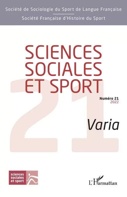 Sciences sociales et sport -  Société de sociologie du sport de langue française - Editions L'Harmattan