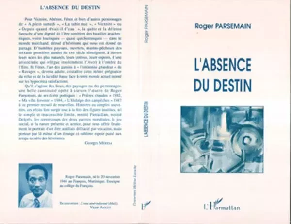 L'absence du destin - Roger Parsemain - Editions L'Harmattan