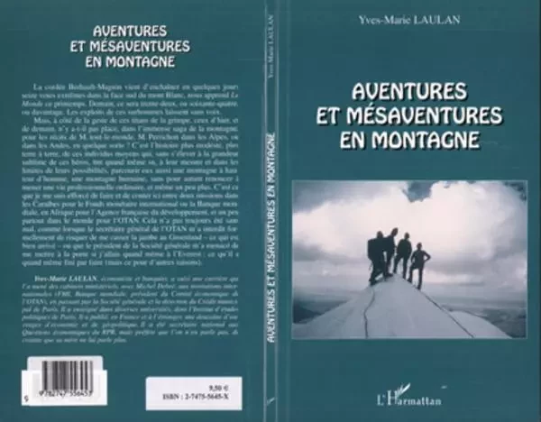 Aventures et mésaventures en montagne - Yves-Marie Laulan - Editions L'Harmattan