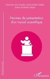 Normes de présentation d'un travail scientifique