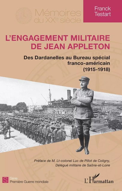 L'engagement militaire de Jean Appleton - Franck Testart - Editions L'Harmattan