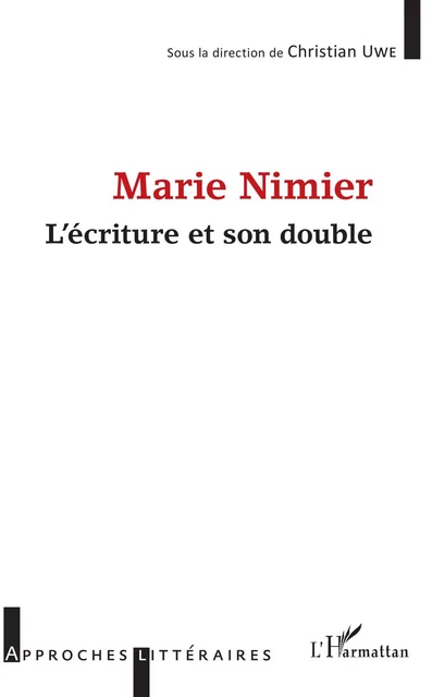 Marie Nimier - Christian Uwe - Editions L'Harmattan