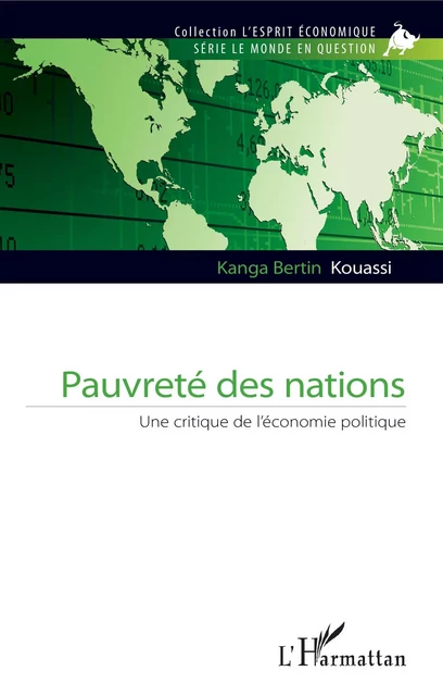 Pauvreté des nations - Kanga Bertin Kouassi - Editions L'Harmattan