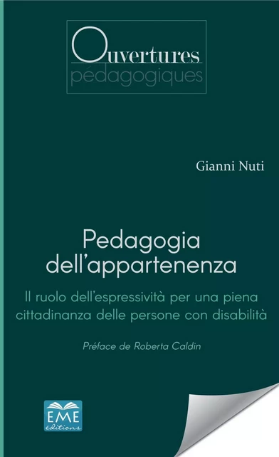 Pedagogia dell'appartenenza - Gianni Nuti - EME Editions