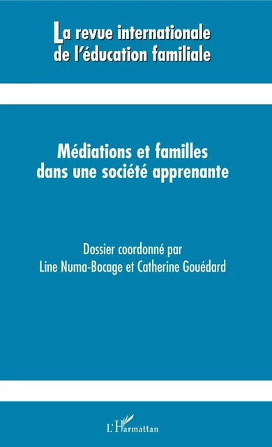 Médiations et familles dans une société apprenante - Véronique Francis - Editions L'Harmattan