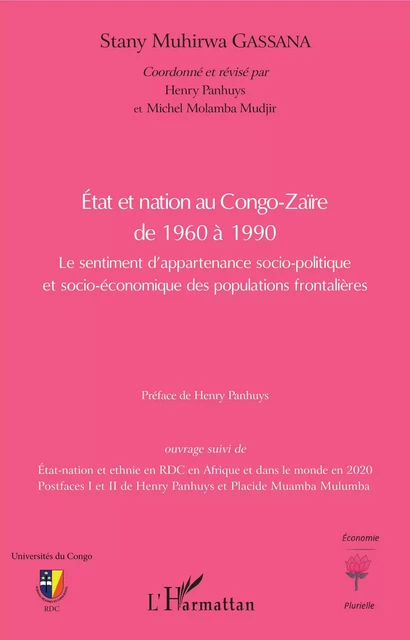 Etat et nation au Congo-Zaïre de 1960 à 1990 - Stany Muhirwa Gassana, Henry Panhuys, Michel Molamba Mudjir - Editions L'Harmattan