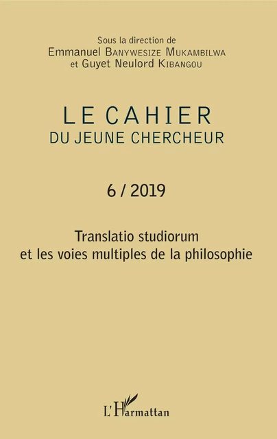 Translatio studiorum et les voies multiples de la philosophie - Marcel Nguimbi - Editions L'Harmattan