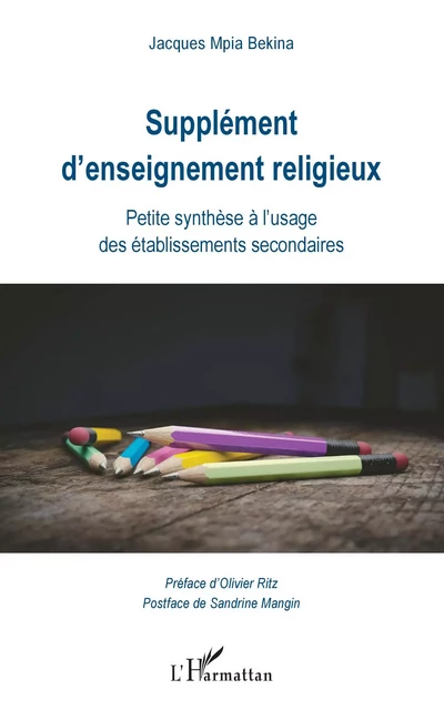 Supplément d'enseignement religieux - Jacques Mpia Bekina - Editions L'Harmattan