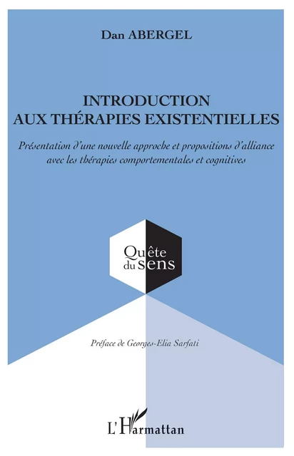 Introduction aux thérapies existentielles - Dan Abergel - Editions L'Harmattan