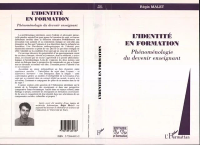 L'identité en formation - Régis Malet - Editions L'Harmattan