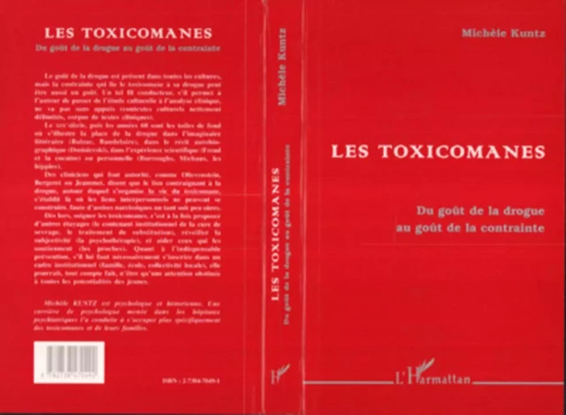 Les Toxicomanes - Michèle Kuntz - Editions L'Harmattan