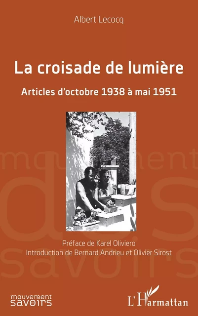 La croisade de lumière - Albert Lecocq - Editions L'Harmattan