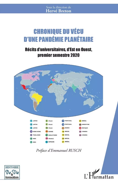 Chronique du vécu d'une pandémie planétaire - Hervé Breton - Editions L'Harmattan