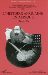 L'histoire africaine en Afrique