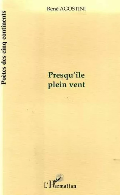 PRESQU'ILE PLEIN VENT - René Agostini - Editions L'Harmattan