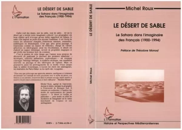 Le désert de sable - Michel Roux - Editions L'Harmattan