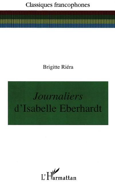 Journaliers - Brigitte Riera - Editions L'Harmattan