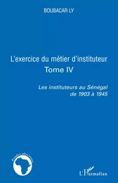 L'exercice du métier d'instituteur