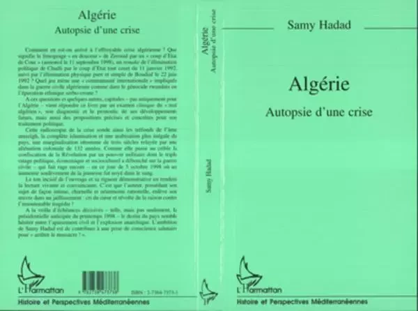 Algérie - Samy Hadad - Editions L'Harmattan