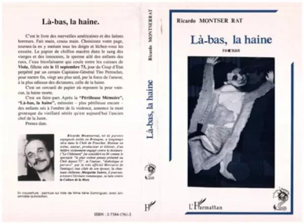 Là-bas, la haine - Ricardo Montserrat - Editions L'Harmattan